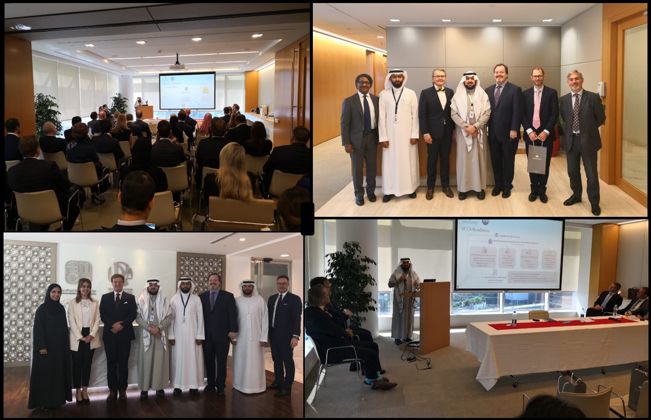 The Saudi Center for Commercial Arbitration concludes a series of official meetings and workshops in Dubai The Saudi Center for Commercial Arbitration concludes a series of official meetings and workshops in Dubai
